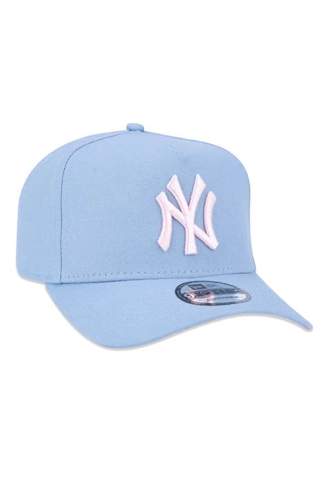 BONÉ NEW ERA 9FORTY A FRAME MLB NEW YORK YANKEES ABA CURVA AZUL