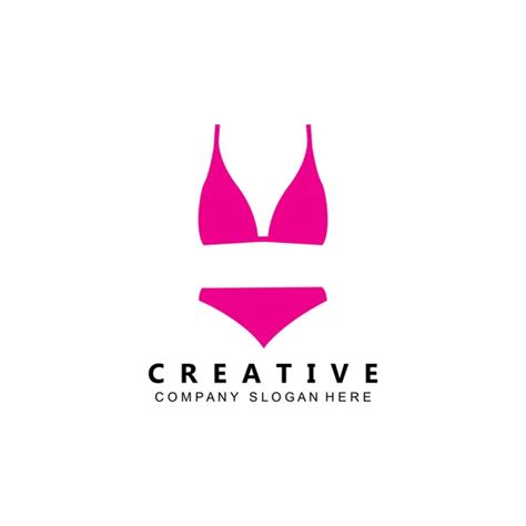 Summer Sexy Womens Clothing Bikini Logo Icon Symbol Stock Vector Image