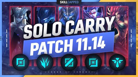 3 BEST SOLO CARRY Champions For EVERY ROLE In PATCH 11 14 League Of