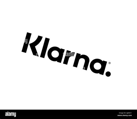 Klarna, rotated logo, white background B Stock Photo - Alamy