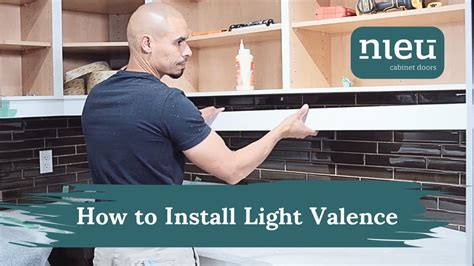 How To Install Kitchen Cabinet Light Valence Light Rail YouTube