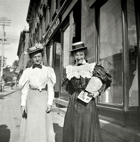 Malone, New York, 1897, "Mabel and Daisy on the street." Shorpy Historic Picture Archive ...