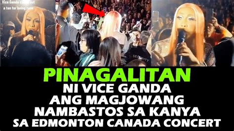 Vice Ganda Pinagalitan Ang Magjowa Sa Pambabastos Sa Kanya Sa Edmonton