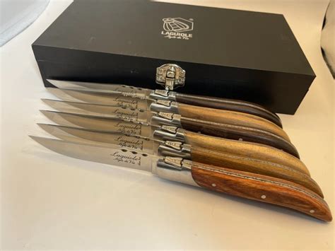 Laguiole Style De Vie Table Knife Set Couteaux Steak Artisanaux