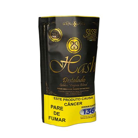 Caixa Fechada Tabaco Sasso Hash C 10 Pacotes 25 G ONE TABACARIA