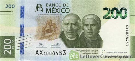 Current Mexican Peso Banknotes Exchange Yours Now