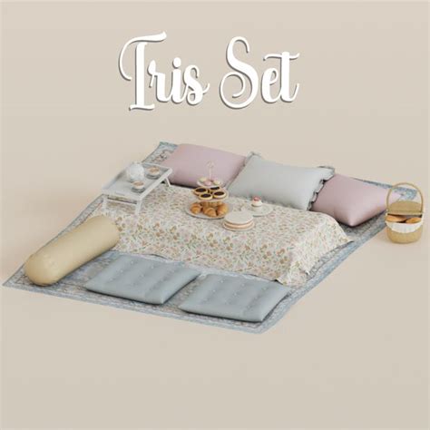 Iris Set Mechtasims Sims 4 Bedroom Sims 4 Cc Furniture Sims 4