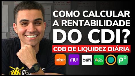 COMO CALCULAR O CDI COMO DESCOBRIR QUANTO RENDE AS CONTAS DIGITAIS