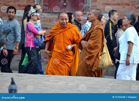 Buddhist Monks In Nepal Editorial Stock Photo Image Of Dashain 37769348