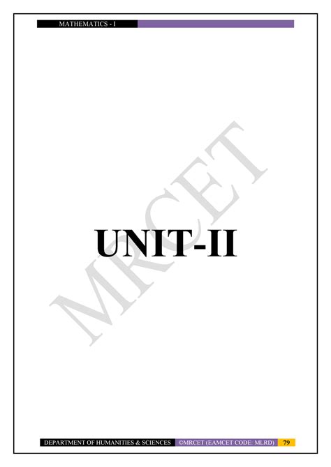 2 Function Of Several Variables UNIT II FUNCTIONS OF SEVERAL