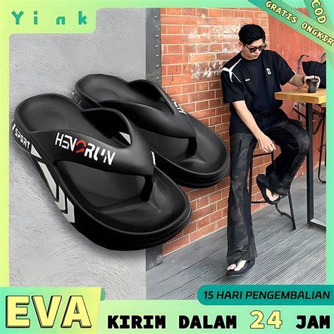 Jual Yink Sandal Jepit Pria Karet Empuk Kasual Distro Kekinian Terbaru