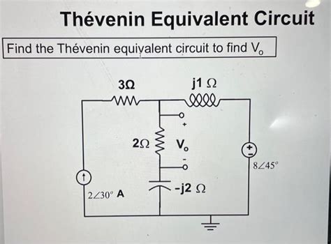 Solved Th Venin Equivalent Circuit Find The Th Venin Chegg