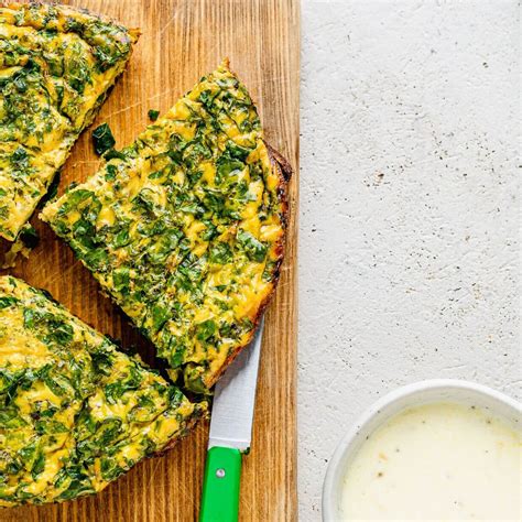 Spinach And Goats Cheese Frittata The Fertility Kitchen