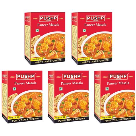 Pushp Brand Paneer Masala Box G Pack Of Amazon In Grocery