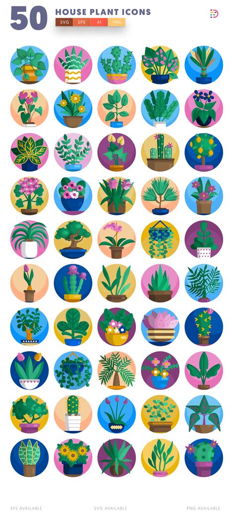 50 House Plant Icons Dighital Icons Premium Icon Sets For All Your