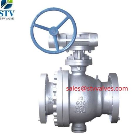 Cast Steel Trunnion Ball Valve12 Inch600lbapi 6d China Valve