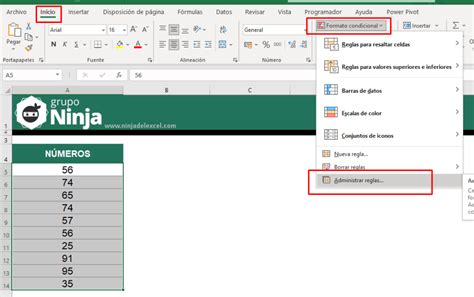 C Mo Formatear N Meros Impares En Excel Ninja Del Excel