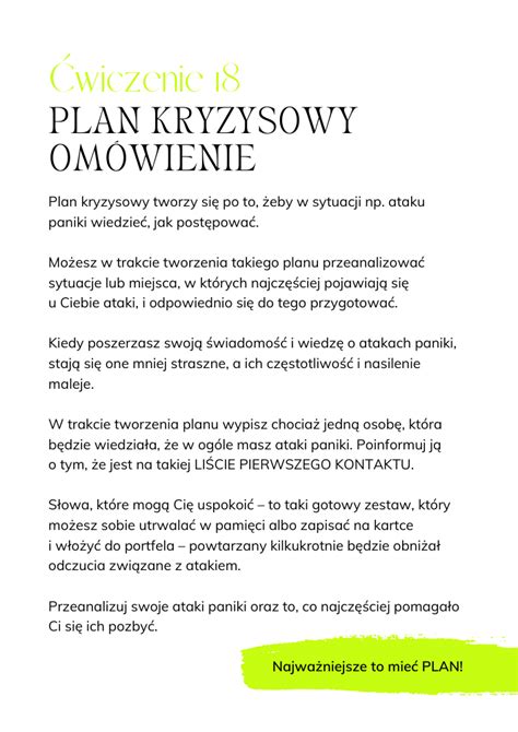 Ataki paniki poradnik z ćwiczeniami Psychologia Dziecka