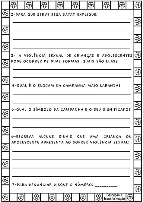 Maio Laranja leitura e interpretação Educação fisica Atividades de