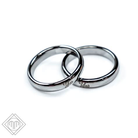 engagement ring proposal ring silver tungsten   ring