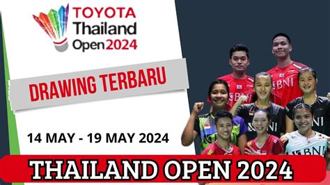 Terbaru Hasil Drawing Thailand Open Dominasi Pemain Muda