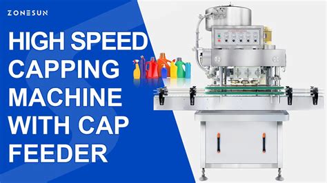 Zonesun Zs Fxz Automatic High Speed Capping Machine With Cap Feeder