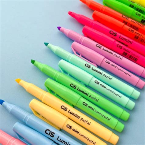 Marca Texto Cis Lumini Pastel Neon Ou Cinza Escolha A Cor Escorrega