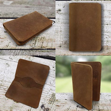 Real Genuine Leather RFID Blocking Slim Minimalist Bifold Wallet EBay