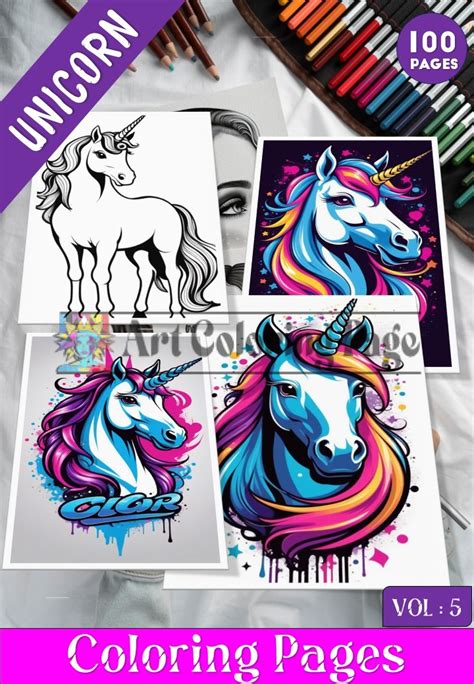 Unicorn Coloring Pages Unicorn Coloring Sheet Unicorn Coloring Vol