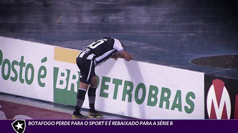 Botafogo perde para o Sport e é rebaixado para a Série B pela terceira