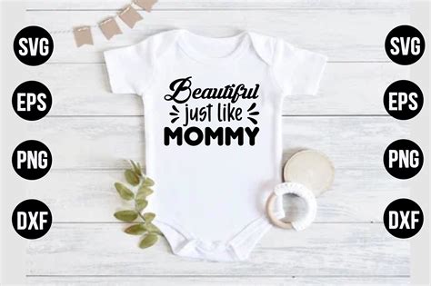 Beautiful Just Like Mommy Graphic By Nandini Studio · Creative Fabrica