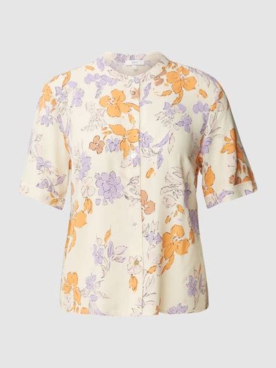 Jake S Casual Bluse Mit Floralem Allover Muster Offwhite Online Kaufen