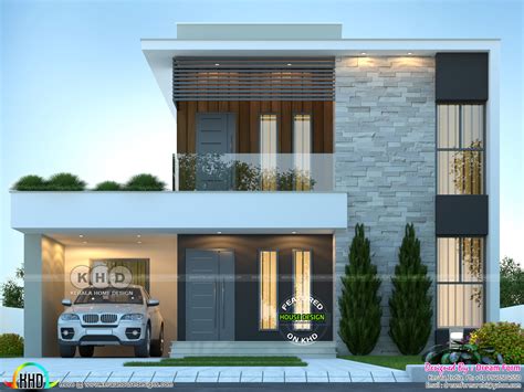 Sq Ft Bhk Contemporary House Kerala Home Design And Floor