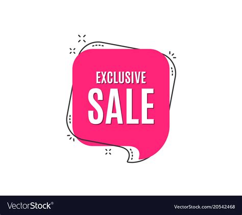 Exclusive Sale Special Offer Price Sign Royalty Free Vector