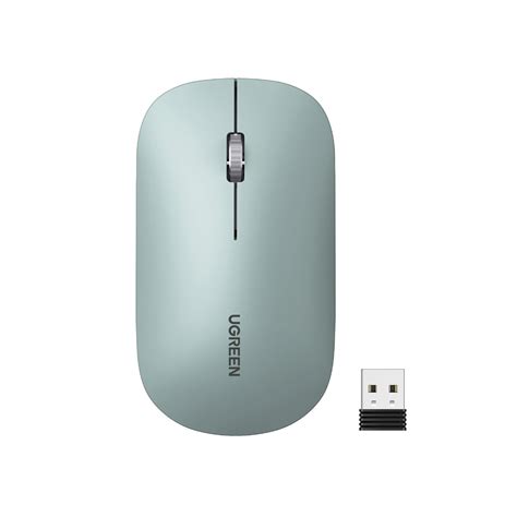 Ugreen Mouse InalÁmbrico Ultra Delgado PortÁtil Verde Claro Casaroyal