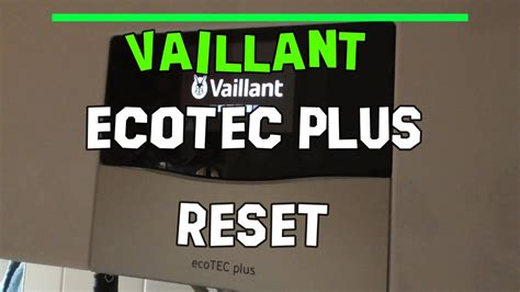 Vaillant ecoTEC plus VCW 20 26 CS 1 5 Reset entstören Fehler F28