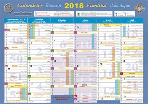 Calendrier Romain Liturgique Et Familial