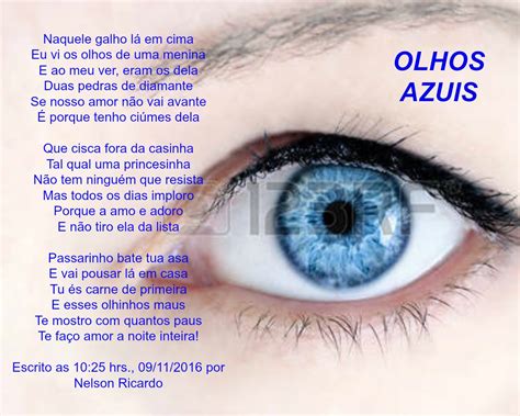 Poesia Sobre Os Olhos - NELSON RICARDO - UM POETA ROMÂNTICO: OLHOS AZUIS