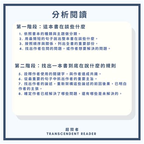 《如何閱讀一本書》閱讀筆記：閱讀的四個層次 超閱者 Transcendent Reader