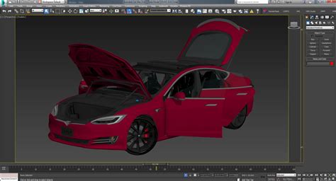 Tesla Model S P100d 세트 3d 모델 199 Fbx Obj Max Free3d