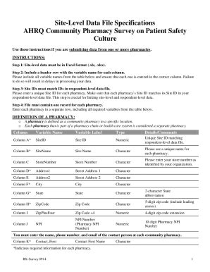 Fillable Online Fillable Online Ahrq Surveys On Patient Safety Culture