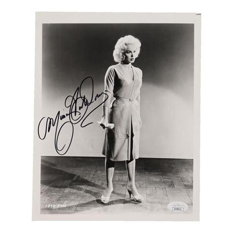 Mamie Van Doren Signed 8x10 Photo Jsa Pristine Auction