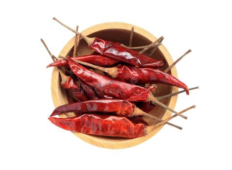 Hot Red Chili Or Chilli Pepper And Dried Red Hot Chili Pepper Isolated On White Background