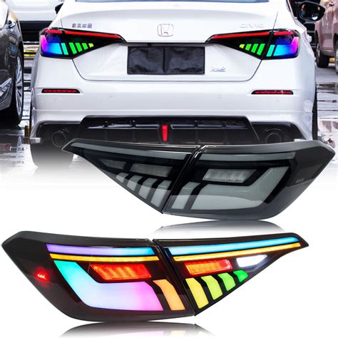 RGB V2 Tail Lights for Honda Civic 11th Gen 2022 2023 2024 Sedan ...