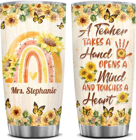 Amazon Wowcugi Personalized Gifts For Teachers Teacher Tumbler