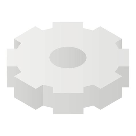 Cog Wheel Icon Isometric Style Vector Art At Vecteezy