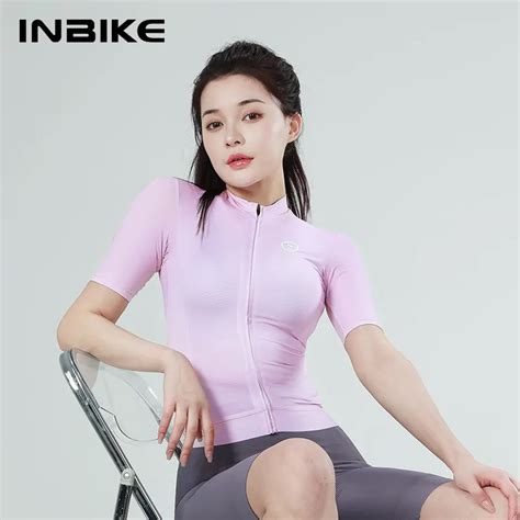 Inbike Women Short Sleeve Cycling Jersey Anti Slip