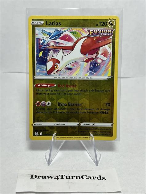 Pok Mon Tcg Latias Fusion Strike Reverse Holo Rare For Sale