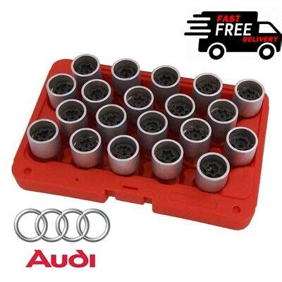 21 Piece Audi Master Locking Wheel Nut Stud Remover Tool Kit EBay