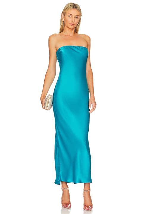 Sndys X Revolve Angel Strapless Midi Dress In Blue Revolve